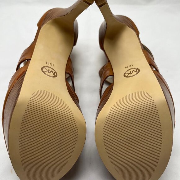 BRAND NEW! Michael Kors Berkley Platform Leather Sandals, Size 10 - Picture 9 of 12
